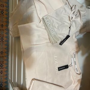 Lounge Cropped Jumper, Bralette & Joggers